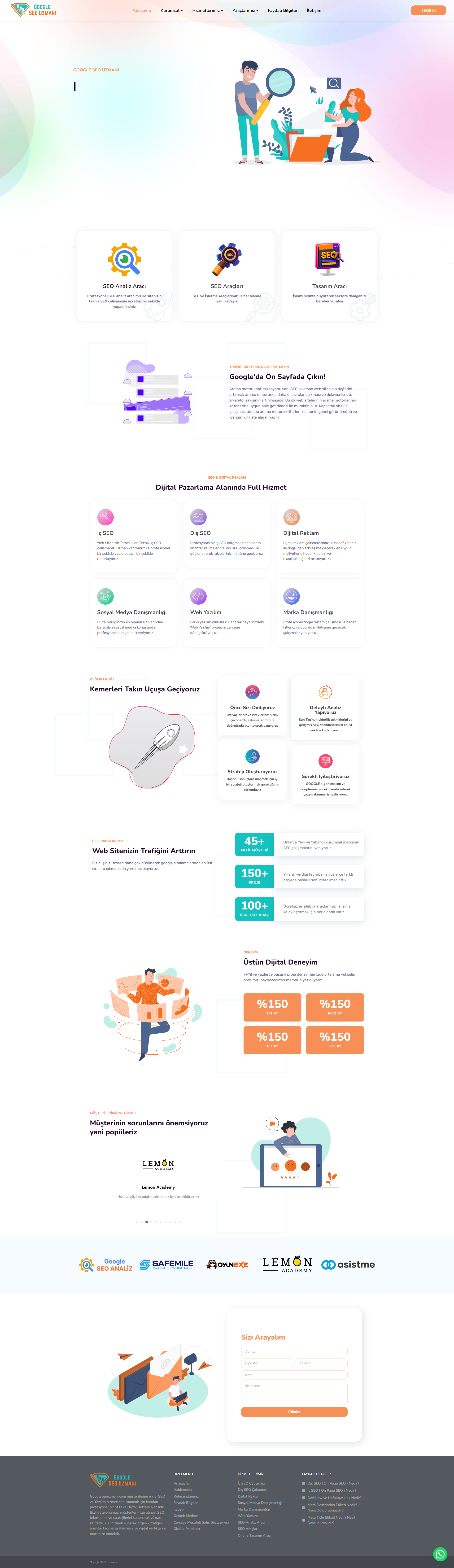 Google SEO Uzmanı Full Page